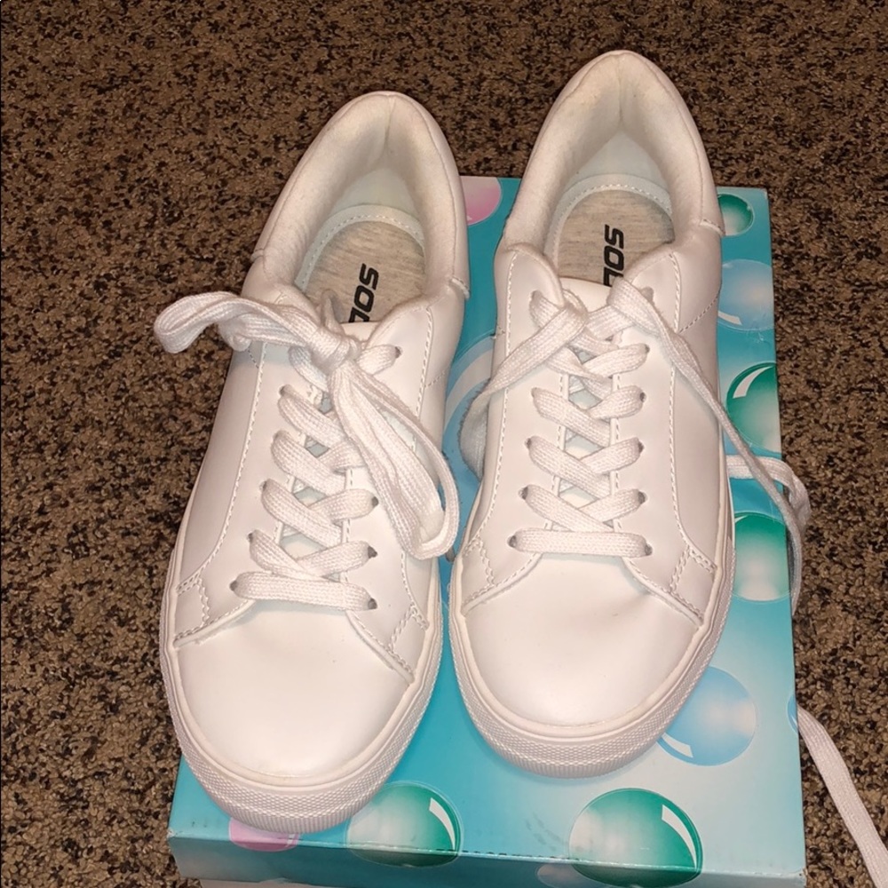 White sneakers